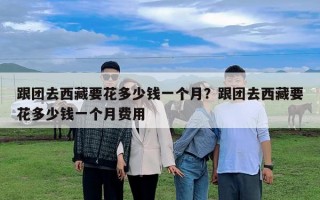 跟團去西藏要花多少錢一個月？跟團去西藏要花多少錢一個月費用