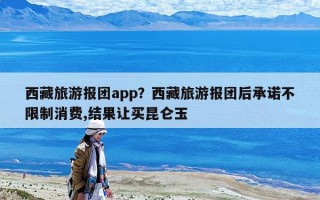 西藏旅游報團app？西藏旅游報團后承諾不限制消費,結果讓買昆侖玉