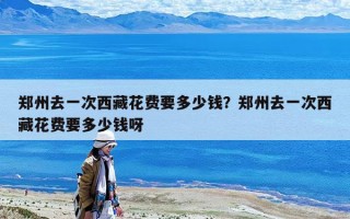 鄭州去一次西藏花費要多少錢？鄭州去一次西藏花費要多少錢呀