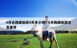 6月去西藏旅游4天多少錢？6月西藏旅游注意事項
