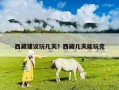西藏建議玩幾天？西藏幾天能玩完