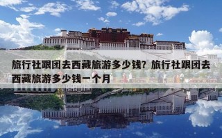 旅行社跟團去西藏旅游多少錢？旅行社跟團去西藏旅游多少錢一個月