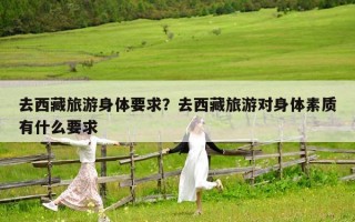 去西藏旅游身體要求？去西藏旅游對身體素質(zhì)有什么要求
