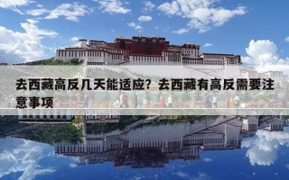 去西藏高反幾天能適應(yīng)？去西藏有高反需要注意事項