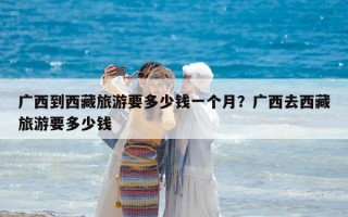廣西到西藏旅游要多少錢一個月？廣西去西藏旅游要多少錢