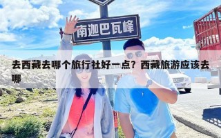 去西藏去哪個旅行社好一點？西藏旅游應該去哪