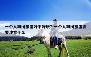 一個(gè)人跟團(tuán)旅游好不好玩？一個(gè)人跟團(tuán)旅游需要注意什么