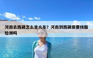 河南去西藏怎么坐火車？河南到西藏需要核酸檢測嗎