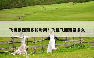 飛機到西藏多長時間？飛機飛西藏要多久