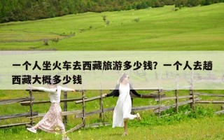 一個人坐火車去西藏旅游多少錢？一個人去趟西藏大概多少錢