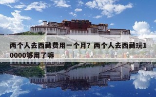 兩個人去西藏費用一個月？兩個人去西藏玩10000夠用了嘛