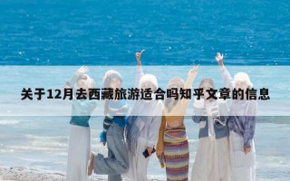 關于12月去西藏旅游適合嗎知乎文章的信息