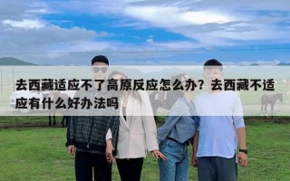去西藏適應(yīng)不了高原反應(yīng)怎么辦？去西藏不適應(yīng)有什么好辦法嗎