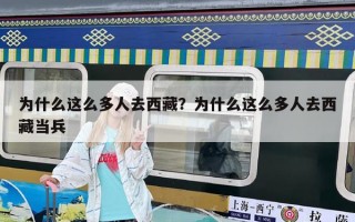 為什么這么多人去西藏？為什么這么多人去西藏當兵