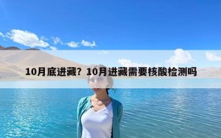 10月底進藏？10月進藏需要核酸檢測嗎