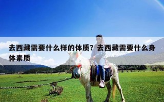 去西藏需要什么樣的體質？去西藏需要什么身體素質