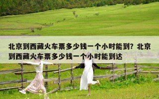 北京到西藏火車票多少錢一個小時能到？北京到西藏火車票多少錢一個小時能到達