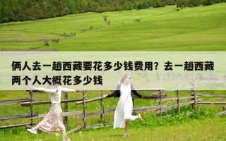 倆人去一趟西藏要花多少錢費用？去一趟西藏兩個人大概花多少錢
