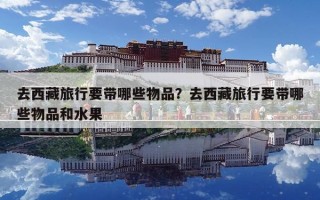 去西藏旅行要帶哪些物品？去西藏旅行要帶哪些物品和水果
