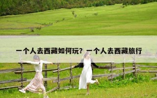一個人去西藏如何玩？一個人去西藏旅行