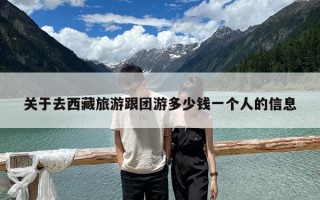 關于去西藏旅游跟團游多少錢一個人的信息