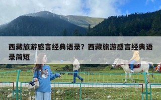 西藏旅游感言經(jīng)典語錄？西藏旅游感言經(jīng)典語錄簡(jiǎn)短