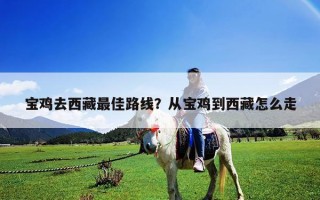 寶雞去西藏最佳路線？從寶雞到西藏怎么走