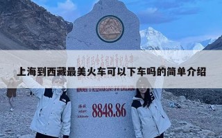 上海到西藏最美火車可以下車嗎的簡單介紹