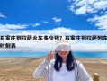 石家莊到拉薩火車多少錢？石家莊到拉薩列車時刻表