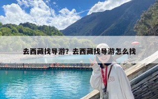 去西藏找導游？去西藏找導游怎么找