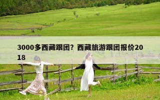 3000多西藏跟團？西藏旅游跟團報價2018