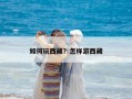 如何玩西藏？怎樣游西藏