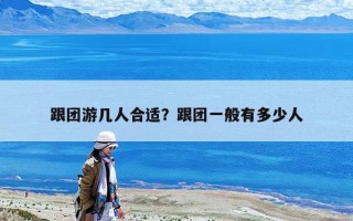 跟團游幾人合適？跟團一般有多少人